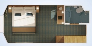 carnival breeze intérieure fenetre panoramique plan 