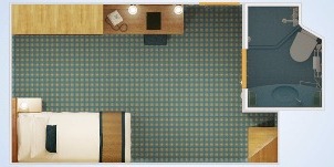 carnival breeze intérieure supérieure plan 