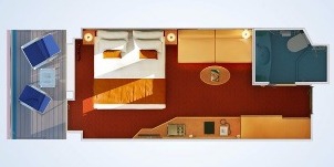 carnival dream chambre balcon plan 