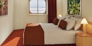 carnival dream intérieure avec fenetre panoramique vue passerelle 