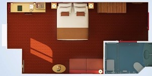 carnival dream vue mer cloud 9 spa vue sur passerelle plan