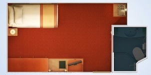 carnival freedom intérieure supérieure avec couchette plan 