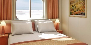 carnival glory intérieure fenetre panoramique vue passerelle 