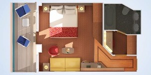 carnival glory suite océan plan 