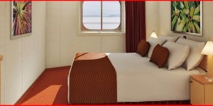 carnival magic intérieure fenetre panoramique avec vue de la passerelle