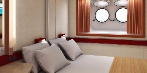 carnival paradise hublots intérieure 