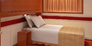 carnival paradise intérieure avec couchette supérieure inférieure 