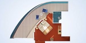 carnival radiance premium vista avec balcon plan 