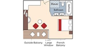 Croisière AMA AmaWaterways AmaCerto Catégorie Suite plan