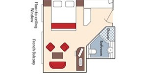 Croisière AMA AmaWaterways AmaDolce Catégorie A+ Balcon français plan