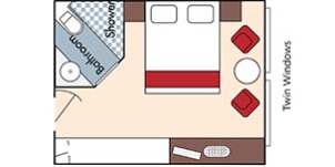 Croisière AMA AmaWaterways AmaDolce Catégorie E Vue mer plan