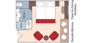 Croisière AMA AmaWaterways AmaDouro Balcon Extérieur Catégorie B plan
