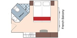 Croisière AMA AmaWaterways AmaDouro Balcon Extérieur Catégorie C plan