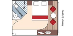 Croisière AMA AmaWaterways AmaLyra Catégorie A Balcon français plan
