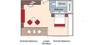 Croisière AMA AmaWaterways AmaMora Catégorie Suite plan