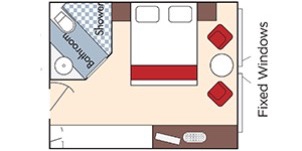 Croisière AMA AmaWaterways AmaPrima Catégorie D Vue mer plan