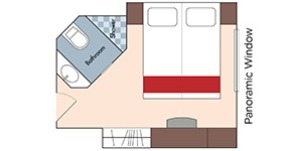 Croisière AMA AmaWaterways AmaVida Balcon Extérieur Catégorie D plan