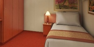 Croisière Carnival Conquest intérieure couchette supérieure inférieure cabine