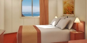 Croisière Carnival Conquest vue mer (vue obstruée) cabine