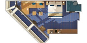 Croisière CCL Carnival Freedom vue mer grand panoramique