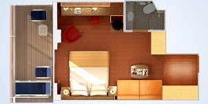 Croisière CCL Carnival Legend Cabine Balcon Premium