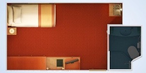 Croisière CCL Carnival Liberty intérieure couchette supérieure inférieure 