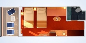 Croisière Ccl Carnival Miracle Cabine Balcon Étendu