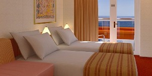 Croisière Ccl Carnival Miracle Cabine Balcon Vue Obstruée