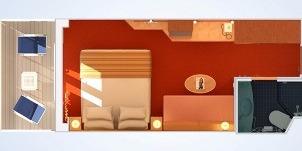 Croisière CCL Carnival Pride balcon