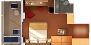 Croisière CCl Carnival Spirit Cabine Balcon prenium