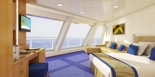 Croisière CCL Carnival Sunshine Cabine Vue Mer Panoramique Grand