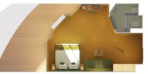 Croisière CCL Carnival Vista Cloud 9 spa vue mer (vue de la passerelle) plan