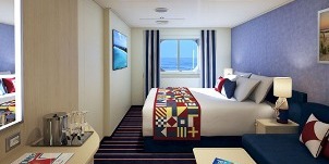 Croisière CCL Carnival Vista Family Harbor vue mer de luxe cabine