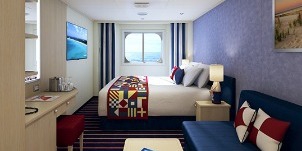 Croisière CCL Carnival Vista Family Harbor vue mer (vue obstruée) cabine