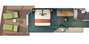 Croisière CCL Carnival Vista Havana Cabana vue vers arrière balcon étendu plan