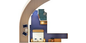 Croisière CCL Carnival Vista premium Vista avec balcon plan