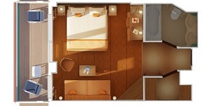 Croisière CCL Carnival Vista suite océan plan