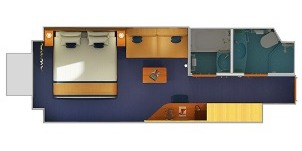 Croisière CCL Carnival Vista vue mer de luxe plan