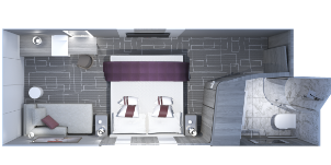 Croisière CEL Celebrity Edge Cabine Intérieure Adaptée de Luxe