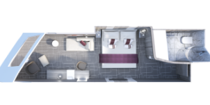 Croisière CEL Celebrity Edge Cabine Vue Mer de Luxe Adaptée