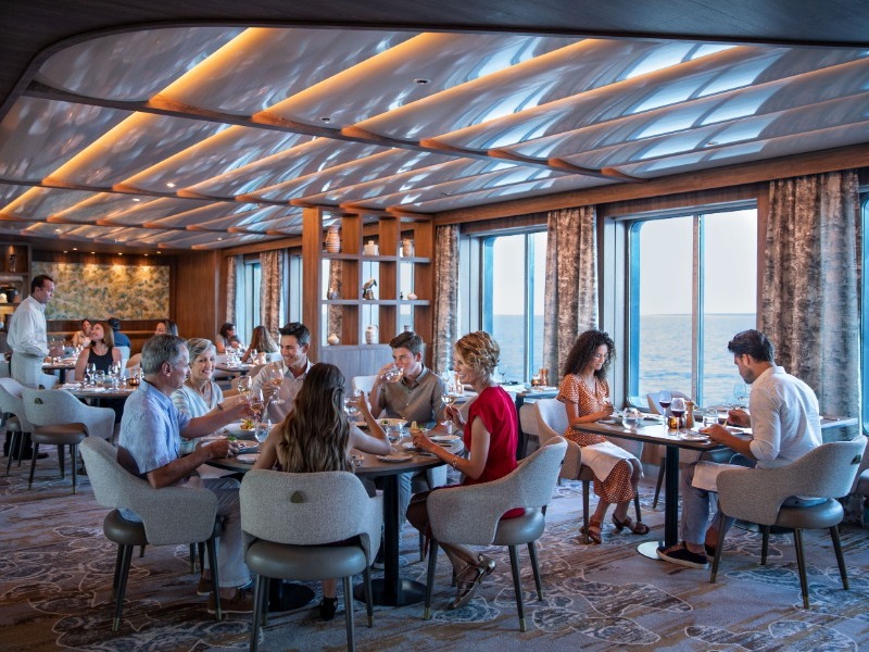 Croisière CEL Celebrity Flora Restaurant Seaside