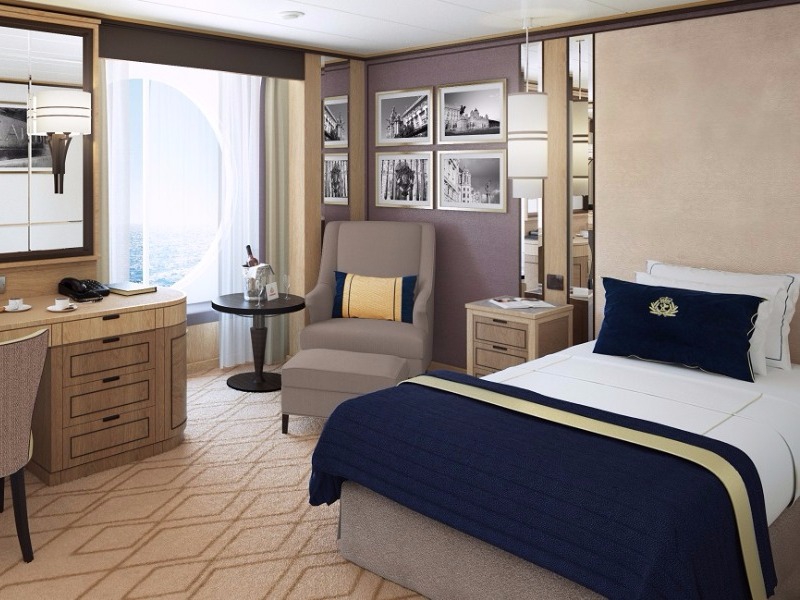 Croisière Cunard Queen Mary 2 Cabines élégantes