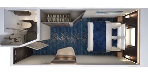 Croisière NCL Norwegian Cruise Line Encore Vue mer avec grande fenêtre panoramique plan