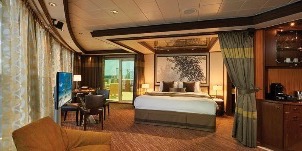 Croisière NCL Norwegian Cruise Line Pearl The Haven suite de luxe du propriétaire avec grand balcon