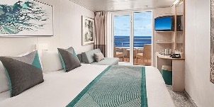 Croisière NCL Norwegian Cruise Line Sky Cabine Face à l'arrière avec balcon poupe