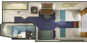 Croisière NCL Norwegian Cruise Line Spirit Vue mer de luxe plan