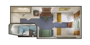 Croisière NCL Norwegian Cruise Line Spirit Vue mer plan