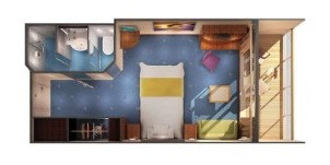 Croisière NCL Norwegian Cruise Line Star Milieu Navire Balcon Plan