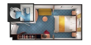 Croisière NCL Norwegian Cruise Line Sun Vue mer avec grand hublot plan