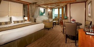 croisière NCL Norwegian Dawn penthouse face arriere grand balcon